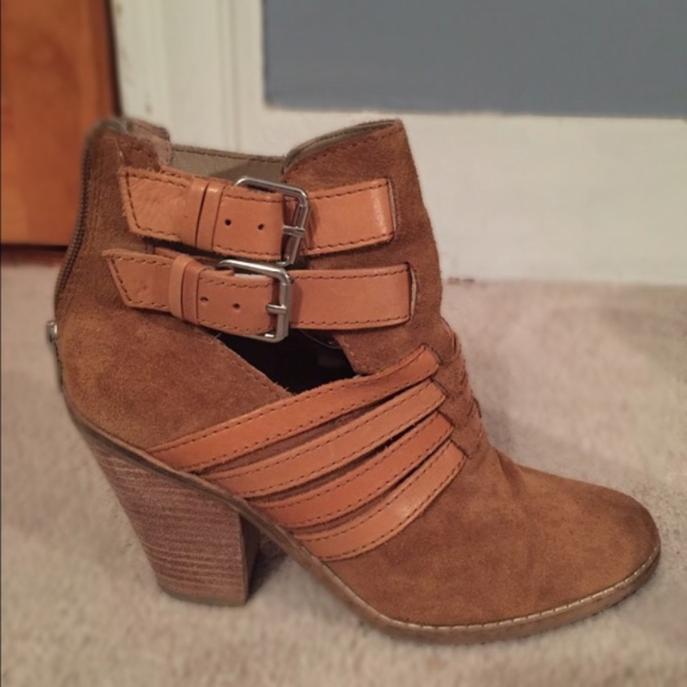 Tan booties